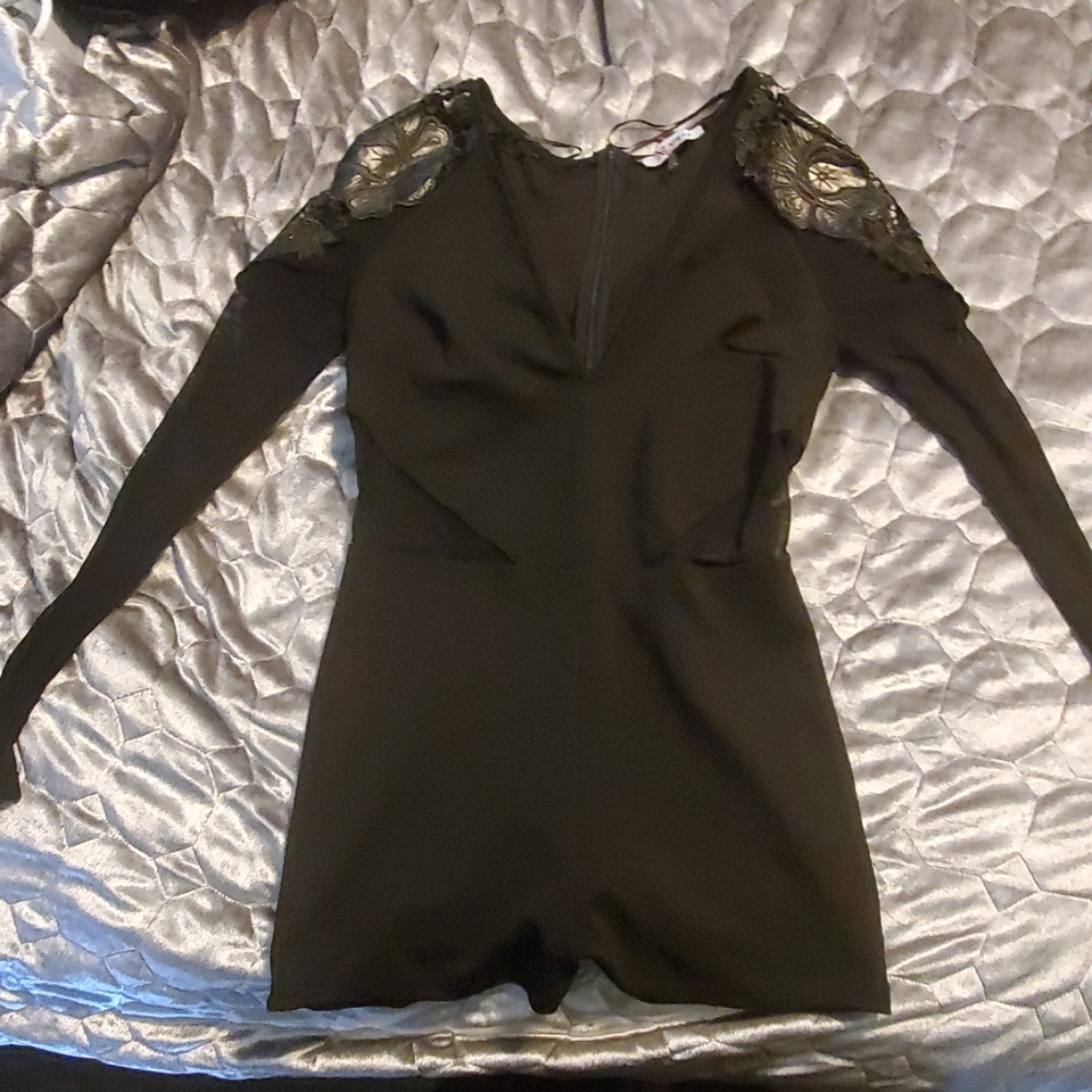 Black dressy romper